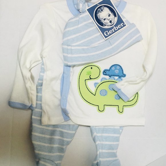 Lot of Two Newborn Clothing Gerber / Heathtex Baby - Picture 2 of 4